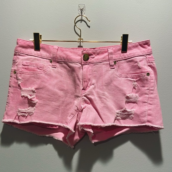 Decree light pink denim shorts - Picture 2 of 5